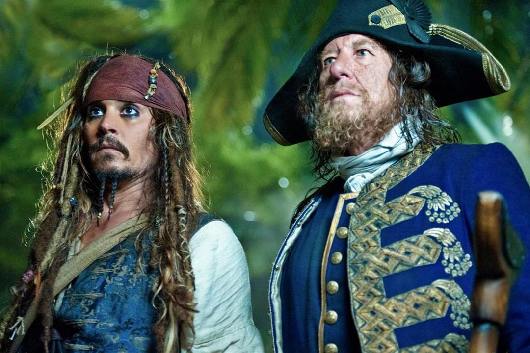 Piratas do Caribe - Navegando em Águas Misteriosas : Fotos Geoffrey Rush, Johnny Depp