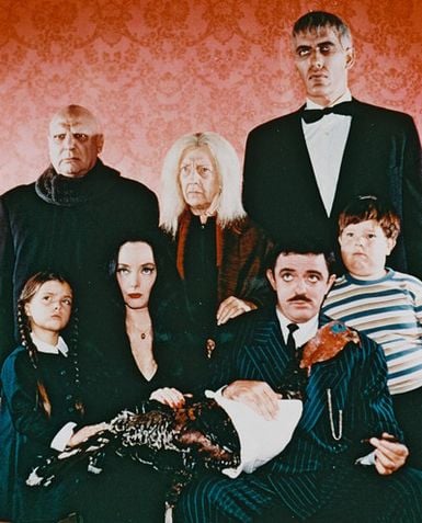 A Família Addams : Foto Carolyn Jones, Jackie Coogan, John Astin, Ken Weatherwax, Lisa Loring