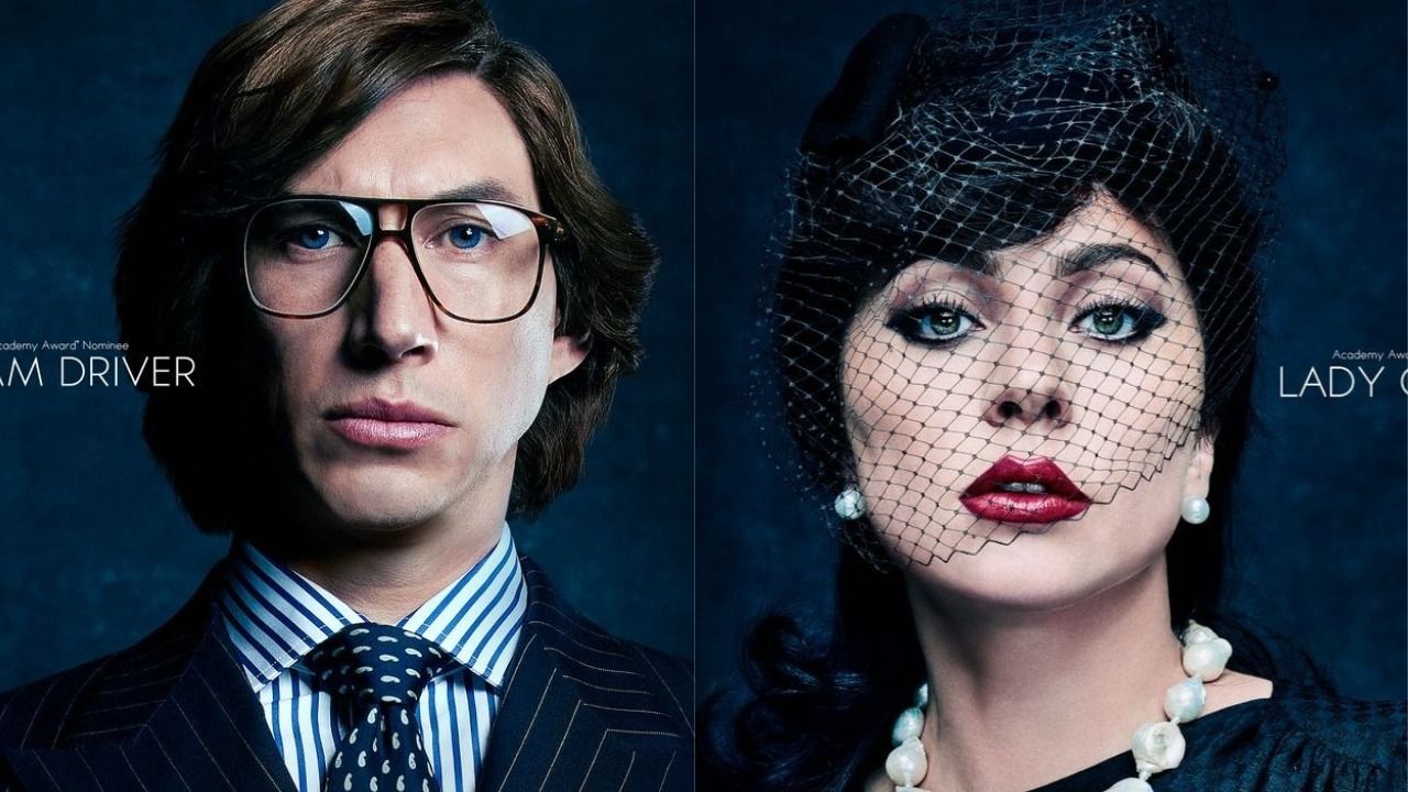 House Of Gucci Primeiros Posteres Mostram Caracterizacao Impressionante De Lady Gaga Adam Driver E Jared Leto Noticias De Cinema Adorocinema
