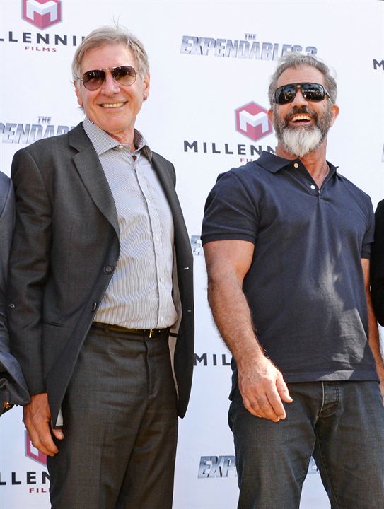 Os Mercenários 3 : Revista Mel Gibson, Harrison Ford