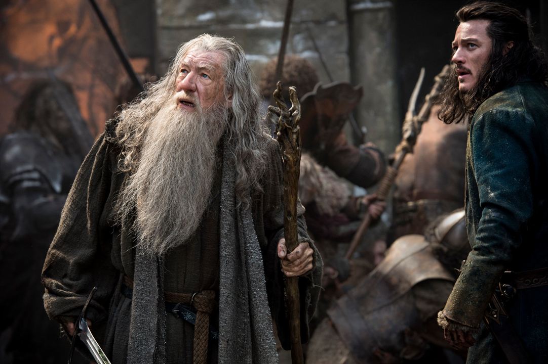 O Hobbit: A Batalha dos Cinco Exércitos : Fotos Ian McKellen, Luke Evans