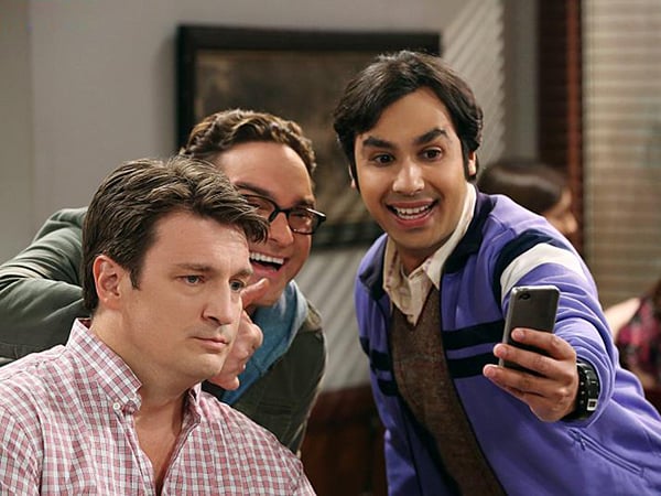 The Big Bang Theory : Fotos Johnny Galecki, Nathan Fillion, Kunal Nayyar