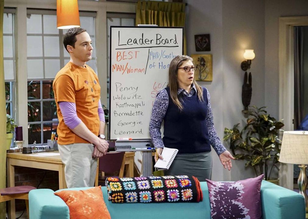 The Big Bang Theory : Poster Jim Parsons, Mayim Bialik