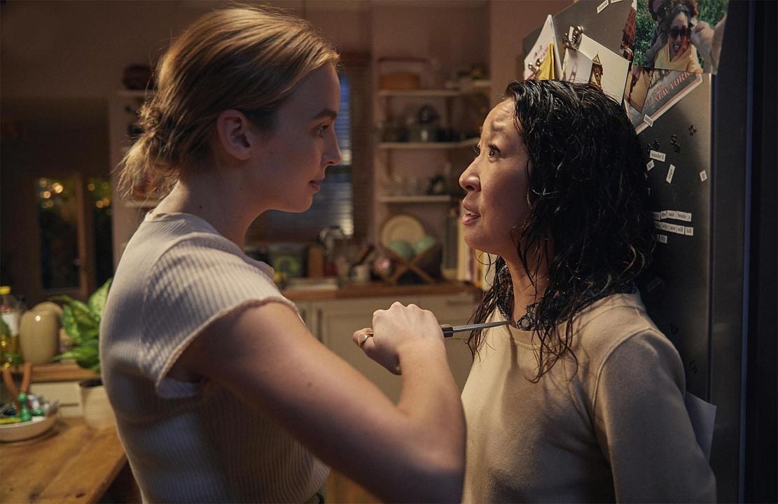 Killing Eve : Poster Sandra Oh, Jodie Comer