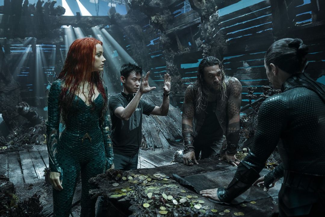 Aquaman : Fotos Amber Heard, Jason Momoa, James Wan