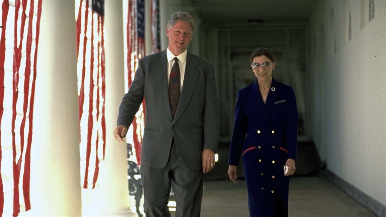 A Juíza : Fotos Bill Clinton, Ruth Bader Ginsburg