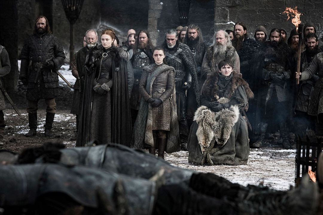 Game of Thrones : Fotos Isaac Hempstead Wright, Sophie Turner, Maisie Williams, Liam Cunningham, Rory McCann