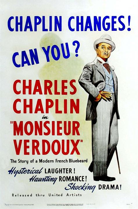 Monsieur Verdoux : Poster