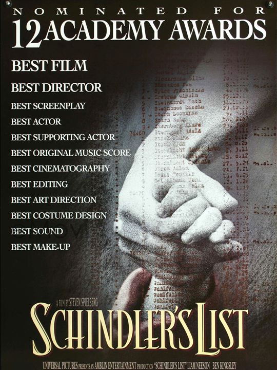 A Lista de Schindler : Poster