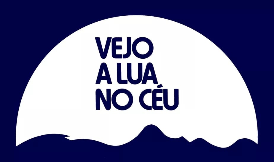 Vejo A Lua No Céu : Poster