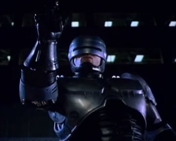 Há uma piada nos filmes do RoboCop que você NÃO viu se não ficou